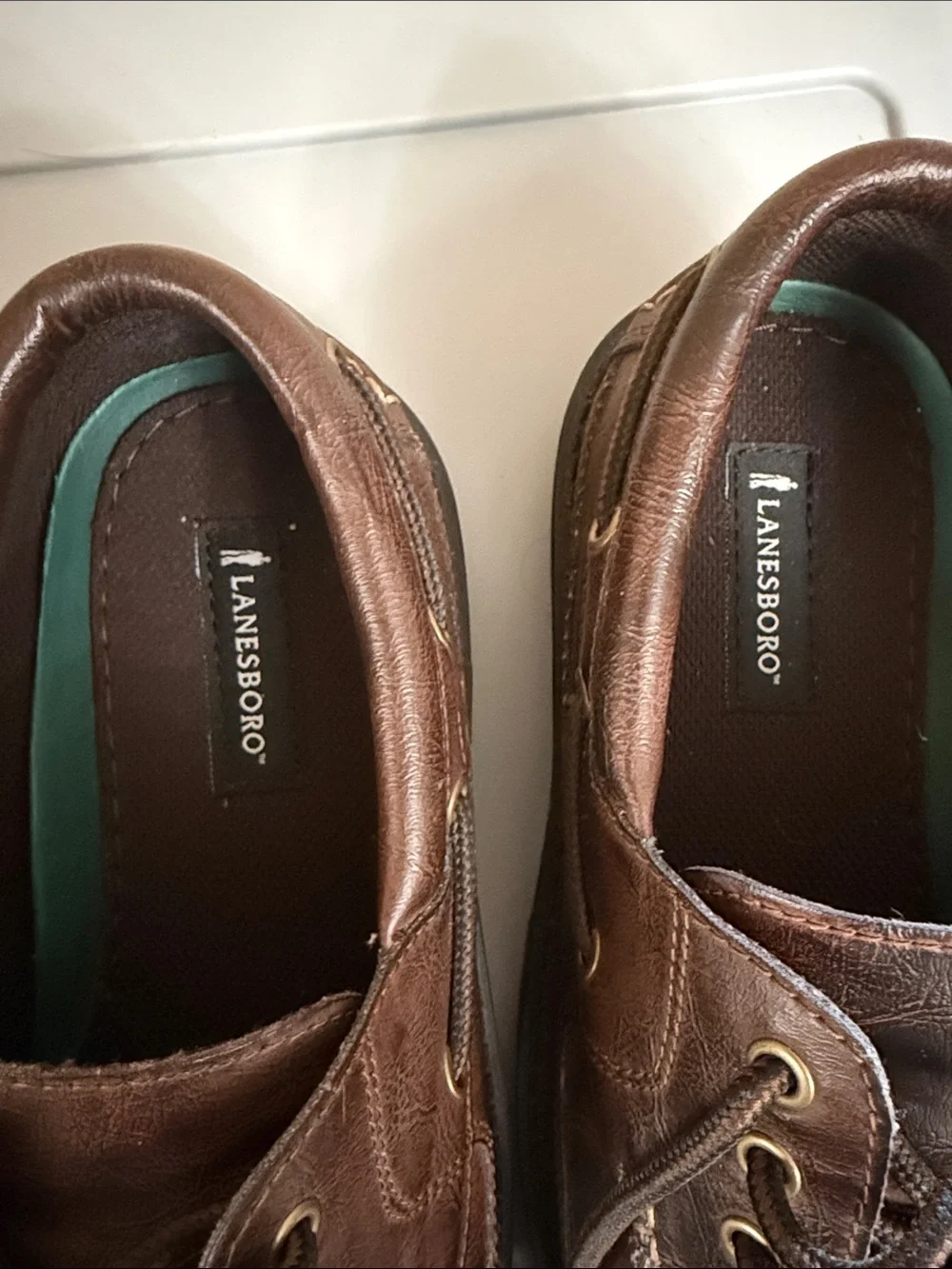 Lansboro Men's Brown Leather Boat Shoes